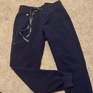 Figs Zamora Navy Blue Jogger Scrub Pants